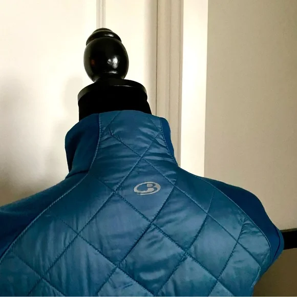 Icebreaker Womens Largo Ellipse Vest Merino Wool Quilted GT Size Medium blue - Picture 5 of 9